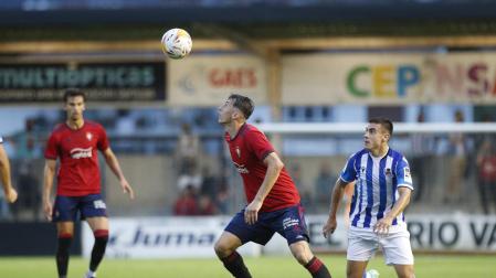Budimir durante el amistoso ante la Real Sociedad en Irun