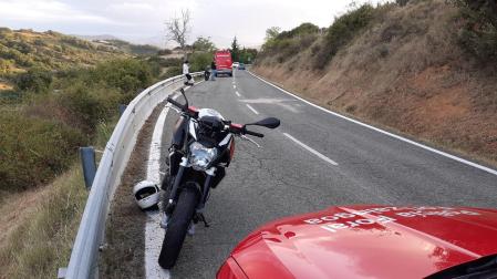 Estado en el que quedó la motocicleta