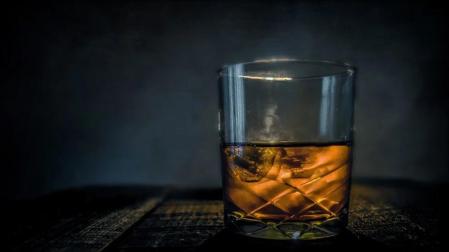 Imagen de archivo de un vaso de whisky