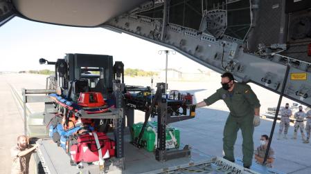Avión medicalizado que saldrá desde la base de Torrejón de Ardoz para su labor de evacuación en Afganistán
