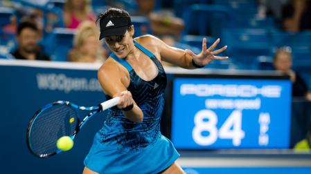Garbiñe Muguruza, en el torneo de Cincinnati