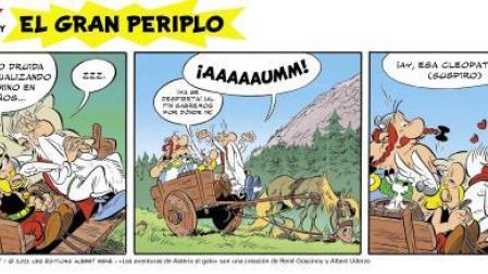 Parte de la viñeta 'Astérix tras las huellas del grifo'.