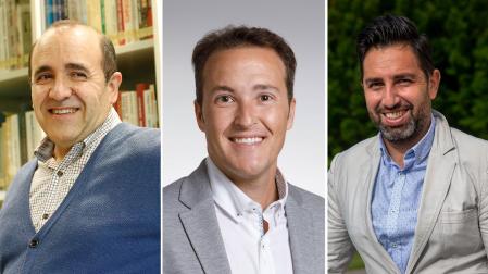 Aser Sesma, Luis Campos y Sergio García Magariño