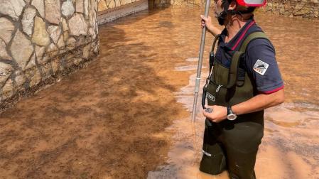 Bomberos de Castellón en las inundaciones de Benicàssim