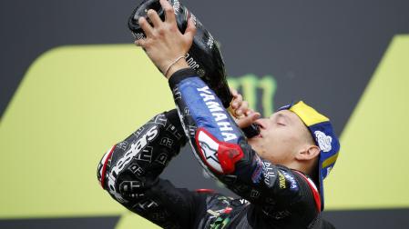 Quartararo celebra la victoria