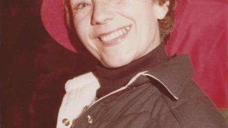 María Jesús Cabañas, hacia 1975 durante el estreno de un film de Luis Cortés