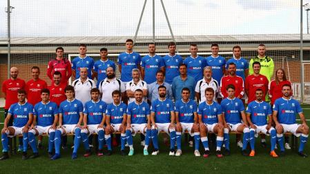 La plantilla del Ardoi que va a debutar en la Segunda RFEF se presentó ayer antes de la semifinal de la Copa Federación