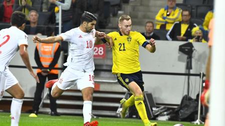 La selección se adelantó en el marcador, pero terminó perdiendo ante Suecia