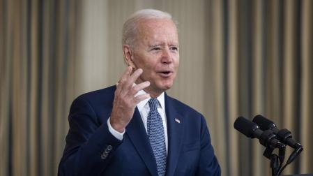 Joe Biden, en una comparecencia ante los medios