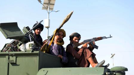 Milicianos talibán en Kandahar