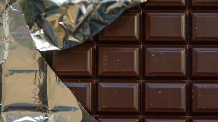Una tableta de chocolate