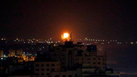 Los ataques israelíes se llevaron a cabo con aviones de combate y contra lo que un portavoz del Ejército describió como "objetivos militares" de Hamás