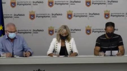 Miguel Ángel Pozueta, María Caballero y Iosu Saldise.