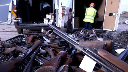 Armas destruidas en Navarra