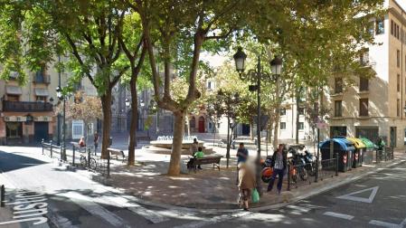 Plaza del Justicia de Zaragoza donde se produjeron los incidentes