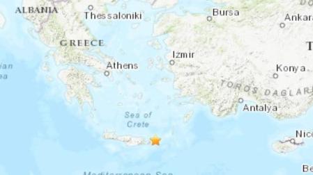 Terremoto de magnitud 6,3 frente a las costas de la isla de Creta, en Grecia