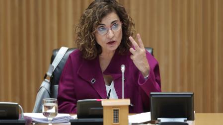 María Jesús Montero, en la presentación de los Presupuestos