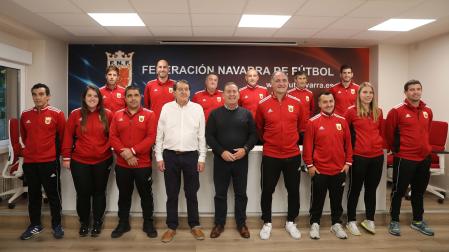 LOS CUERPOS TÉCNICOS La FNF presentó a los integrantes de los cuerpos técnicos de las selecciones navarras