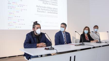 Un momento de la presentación de las Jornadas sobre Videojuegos y Creación Digital en Navarra