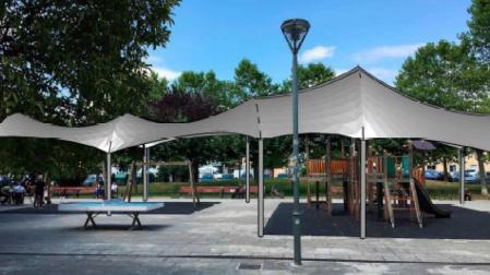 Proyecto para los columpios de la Plaza Ezkaba