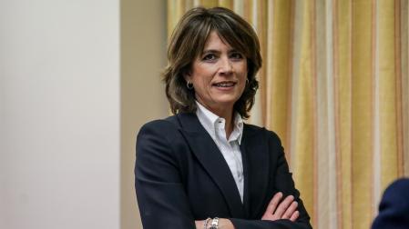 La exministra de Justicia y fiscal Dolores Delgado, a su llegada al Congreso de los Diputados para comparecer en relación con su propuesta de nombramiento como Fiscal General del Estado