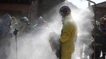 Simulacro de emergencias en Eugi