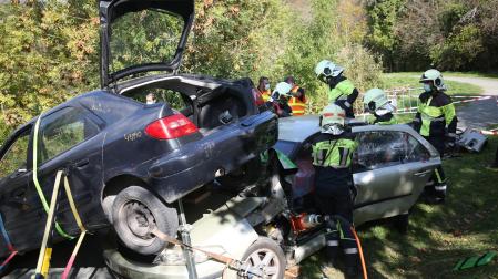 Simulacro de emergencias en Eugi