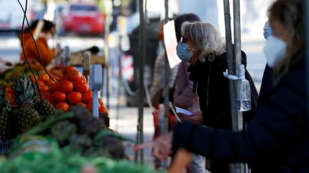 Un mercado en Buenos Aires, Argentina