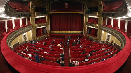 Sólo cien espectadores pudieron disfrutar de la obra Una noche sin luna de Juan Diego Botto en el Teatro Gayarre, el pasado noviembre