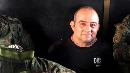 Dairo Antonio Usuga David, alias 'Otoniel', tras ser capturado