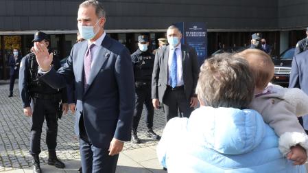 El Rey Felipe, a su llegada a Baluarte