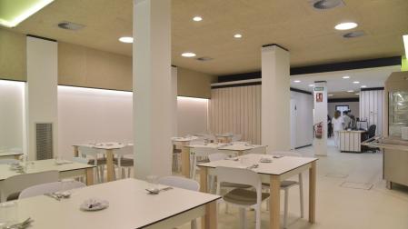 Interior del comedor municipal de la calle del Carmen
