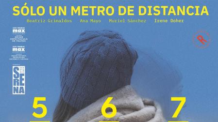 Cartel de la obra de teatro 'Solo un metro de distancia'