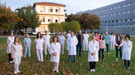 Grupo de profesionales del Hospital Universitario de Navarra que participan en la cadena asistencial del ictus