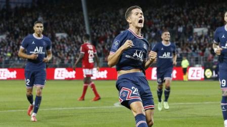 Ander Herrera celebra un gol en la presente temporada