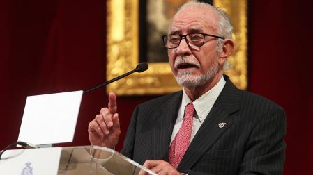 Imagen de junio de 2021 del poeta y ensayista gallego José María Merino