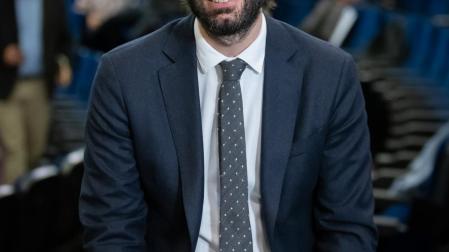 Marcos Morell, en el Colegio de Médicos de Pamplona.