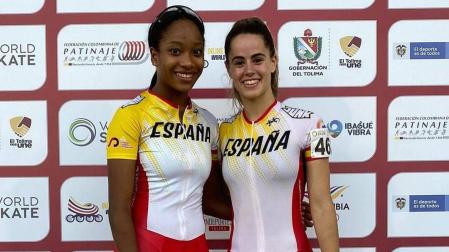 Luisa González y Ruth Arza tras lograr las medallas en Colombia