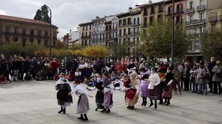Carpa de la diabetes instalada en Pamplona