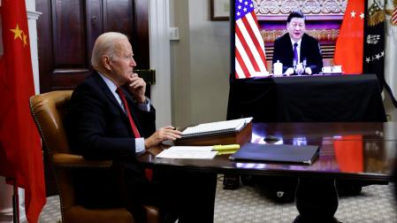 Reunión telemática entre Biden y Xi