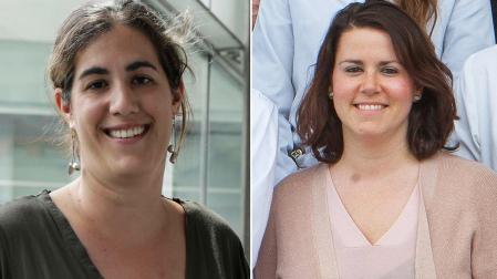 A la izquierda, Paula Prim, pediatra. A la derecha, Noelia Álvarez, pediatra