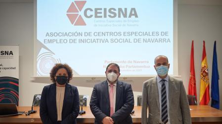 La Asociación de Centros Especiales de Empleo de Iniciativa Social de Navarra (Ceisna) presentada en el Parlamento foral