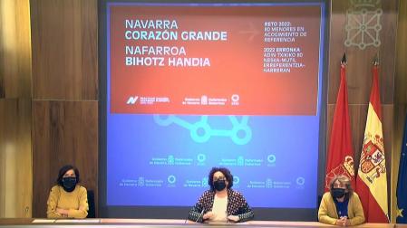Rueda de prensa de presentación de la campaña 'Navarra, corazón grande'