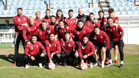 Los jugadores del Tudelano afrontarán un largo viaje para verse contra el Bergantiños gallego en la Copa del Rey.