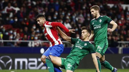 Imágenes del encuentro entre Atlético de Madrid y C.A. Osasuna en el Wanda Metropolitano de la Jornada 14 de LaLiga Santander