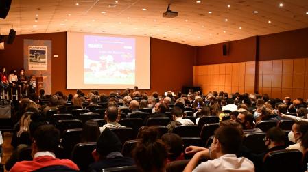 Presentación del libro 'Corazón rojillo' en el Planetario de Pamplona