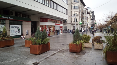 Pamplona actualiza las jardineras de la avenida Carlos III