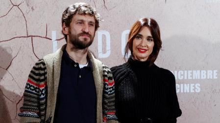 Raúl Arévalo y Paz Vega, durante el photocall de presentación de la película 'El lodo', el pasado 26 de noviembre
