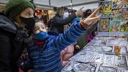 Imágenes de la Feria de Navidad de Pamplona