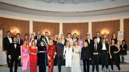 Foto de familia en el acto de presentación de la programación de navideña de RTVE